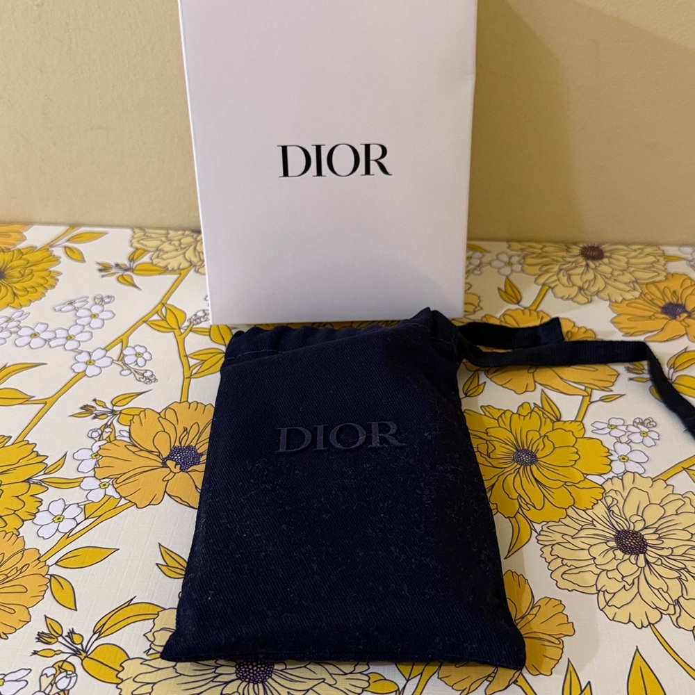 GWP ITEM 📣 Dior Men’s wallet Black Leather Dior Wallet Men’s Dior Gift wallet - Picture 9 of 10